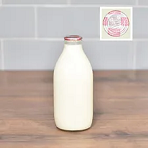 1 pint Organic Semi Skimmed Milk Glass Bottle